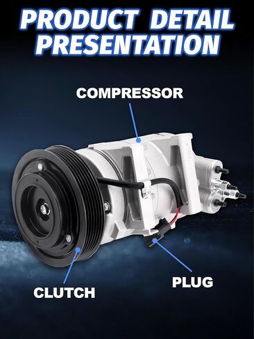 Air Conditioner A/C Compressor Compatible Clutch Compatible With Altima 2007-2012, Sentra 2007-2012 L4 2.5L，AC Compressor for Car CO 10886C 92600JA00A in Kuwait