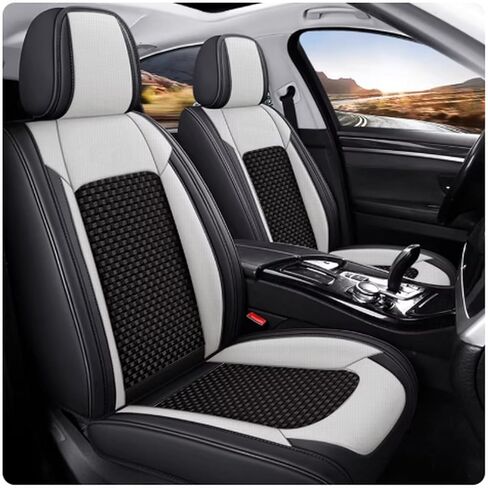 Customized for car seat Covers Non-Slip Waterproof （E.g, for Tesl,for Mercedes-Benz,for BMW,for Audi, for Ford, for Honda, for Nissan,for Toyota,for Chevrolet,for Jeep.. (Black Red) in Kuwait