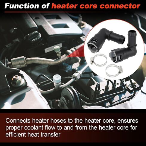 800-418 Heater Core Coolant Hose Connector for Ford Expedition F250 F350 F450 F550 Super Duty for Mustang for Lincoln LS Navigator 90 Degree Elbow Engine Bypass Heater Hose Joint in Kuwait