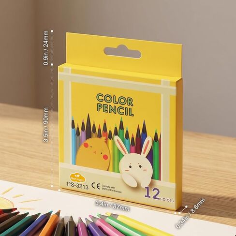 Mini Colored Pencils Bulk Set of 24 Boxes, 12 Colors per Box (288 Total), 3.5 Inch coloring pencils, Small Travel Size Pencils for Kids Party Favors, Classroom Rewards, Travel Activities (24) in Kuwait