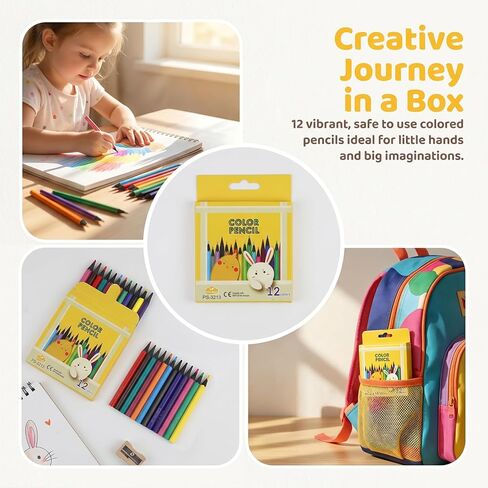 Mini Colored Pencils Bulk Set of 24 Boxes, 12 Colors per Box (288 Total), 3.5 Inch coloring pencils, Small Travel Size Pencils for Kids Party Favors, Classroom Rewards, Travel Activities (24) in Kuwait