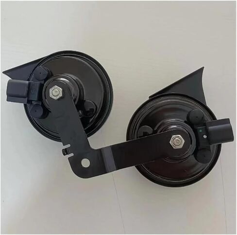 Compatible with Tesla MODEL 3 2017‑2022 Car Snail Horn Dual Tone Snail Horn with Bracket High Low Tone 1109660 00 B 1109660-00-B one pair in Kuwait