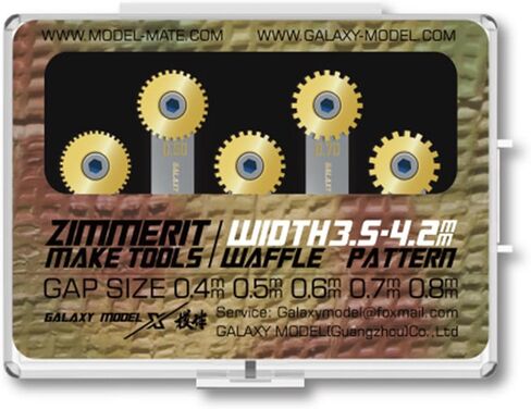 Professional Zimmerit Set for Scale Model Tanks Armors Marking Improves Authenticity Metal Construction for Hobbyists Texture Making Tool in Kuwait