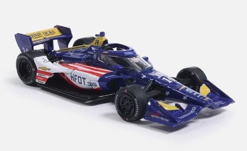 IXO IND64042 سانتينو فيروتشي 2026 #14 AJ Foyt منازل لقواتنا بمقياس 1:64 دييكاست مع صندوق تجميع للبالغين قابل للجمع in Kuwait