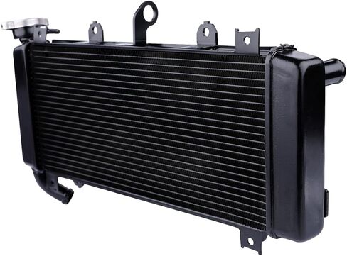 مبرد مشعاع الدراجة النارية أسود مناسب لـ Kawasaki Ninja 650 Z650 ER650 EX650 2017-2025 2018 2019 2020 2021 2022 in Kuwait