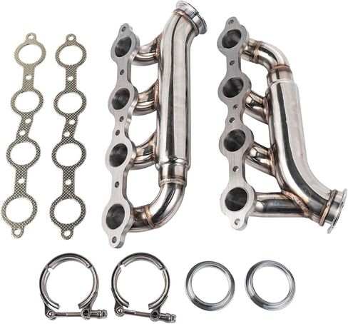 FAPO LS1 LS2 LSX LS9 LQ9 Turbo Headers for 98-19 Chevy Camaro Corvette F BODY V8 in Kuwait