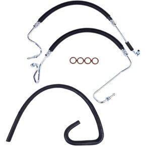 Hydroboost Power Steering Pressure and Return Hose Set Compatible with Silverado Sierra 1500 2500 HD 6.0L 8.1L V8 Engines in Kuwait