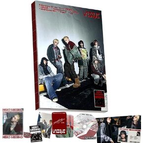P1Harmony UNIQUE 9th Mini Album [A Ver.] Photobook + CD + 2Photocard + Unit Photocard + Hero missing card + Folded Poster (Burgundy Color) in Kuwait