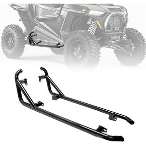 Nerf Bars Rock Sliders متوافقة مع 2014-2022 Polaris RZR XP 1000 S 900 XC Turbo (بابين) قضبان Nerf الجانبية اليسرى واليمنى باللون الأسود in Kuwait