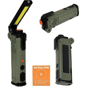 Car Emergency Escape Tool with Test Glass - Heavy Duty Window Breaker & Seatbelt Cutter, Solar Flashlight Power Bank, Vehicle Survival Kit for Families & Women Drivers, Roadside Gear (Green) in Kuwait
