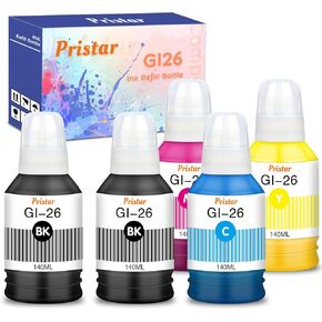 مجموعة زجاجات الحبر GI-26 GI26 GX7120 متوافقة مع Canon 26 GI-26 GI26 26 زجاجات إعادة تعبئة الحبر تعمل لطابعة Canon MAXIFY GX4020 GX3020 GX7120 GX7021 GX6021 GX5020 GX5120 GX7020 GX6020 GX6120 Megatank in Kuwait