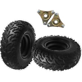 14x5.00x6 14x5-6 14/5.00-6 14x5.00-6 مجموعة عجلات الإطارات مع محور المحور الخلفي 6 بوصة 3-Lug 2-Ply Tubeless لـ ATV Go-Kart Quad Mini Bike Buggy Golf Cart Taotao - مجموعة من 2 مع (23T محاور) in Kuwait