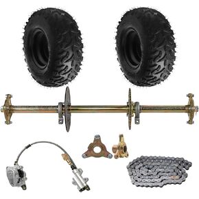 14x5.00-6 Tire Wheel Assembly with Rear Axle Hub, 6" 3-Lug, 2-Ply Tubeless for ATV, Go-Kart, Mini Bike, Buggy – Set of 2 with 23T Hubs (Ready to Install) in Kuwait