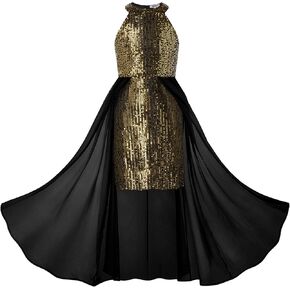 GRACE KARIN Girls Sleeveless Sequin Dress 6-14Y Kids Fancy Formal Party Prom Sparkly Pageant Birthday Graduation Dresses in Kuwait