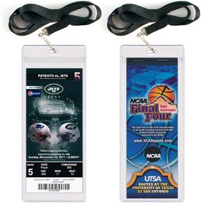 StoreSMART® - Event Ticket Holders with Lanyard - 3" x 8" - 5-Pack - LY3019S-5 in Kuwait