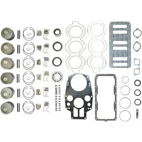 مجموعة إعادة بناء رأس الطاقة الكهربائية النادرة المتوافقة مع 2003-2018 Mercury V6 3.0L 3.2L Proxs 200-250Hp Xs 300Hp Optimax Dfi 3.655 بوصة تتحمل ثنائي الشوط 2720-842986T03 .030 تشطيب قياسي كبير الحجم 25Hp in Kuwait
