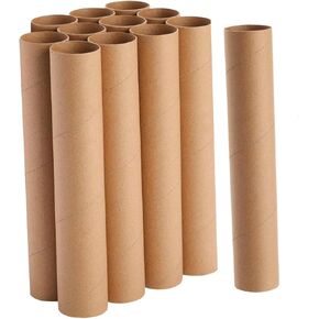 12 Pieces Cardboard Tubes Craft Rolls Eco Friendly Round Premium Paper Towel Tubes for Crafts for Arts Projects Handmade, 10cm in Kuwait