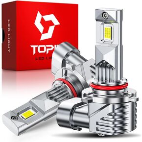 مصابيح TOPIK H11 9005، [𝐋𝐚𝐭𝐞𝐬𝐭] 900% فائقة السطوع 𝟴𝟰،𝟬𝟬𝟬𝐋𝐌، H16/H9/H8 HB-3 مصابيح كهربائية، Plug-N-Play، 1:1 نفس الحجم، بدون وميض، 99% كانبوس جاهز، عبوة من 4 قطع in Kuwait