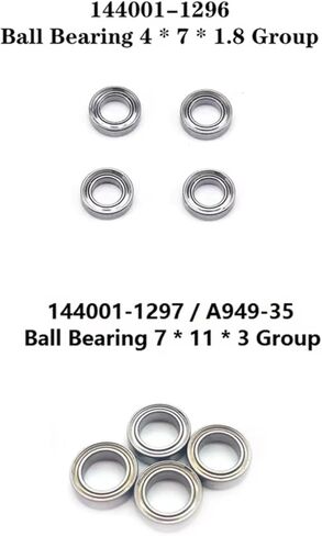 أجزاء إصلاح RC متوافقة مع WLtoys 144001 144002 124016 124017 124018 124019 RC قطع غيار السيارات ملحقات 20 قطعة مجموعة محمل كروي in Kuwait