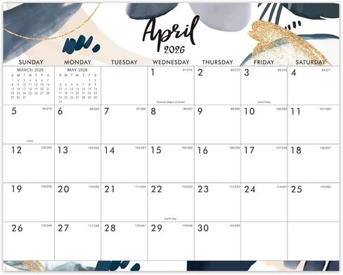 Large Dry Erase Calendar for Wall - Undated 1 Month Wall Calendar, 40" x 28", Erasable & Reusable Laminated Calendar, Dry Erase Calendar, Stickers in Saudi Arabia