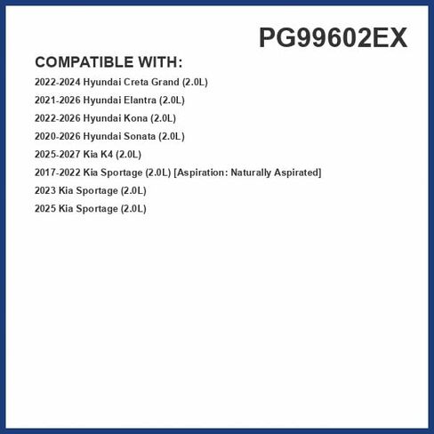 PG99602EX Extended Life Oil Filter up to 10,000 Miles | Fits 2023-21 Elantra, 2023-22 Hyundai Kona, 2023-20 Sonata in Saudi Arabia