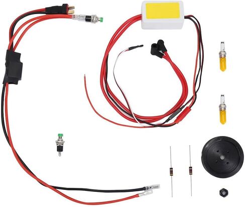 generic Mini Retro 12V DC Generator with Digital Voltage Display for SEMTO ST-NF2 Twin-Cylinder Nitro Engines – Belt Connection Version for Model Accessory Kits in Kuwait