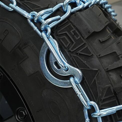 مجموعة سلاسل إطارات الثلج ECCPP مكونة من 2 لـ QG2228CAM عرض الإطار 225 235 245 255 265 275 285 295 مم للحافلات، ATV، الشاحنة، نصف الشاحنة، سيارات الدفع الرباعي، الالتقاط، السيارة، UTV، سلاسل الشاحنات الخفيفة للسيارة in Kuwait