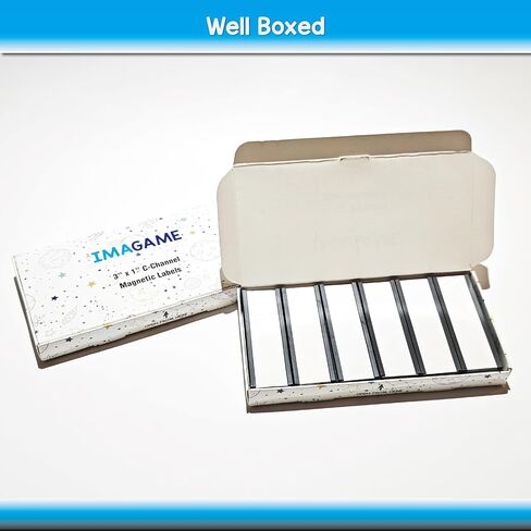 IMAGAME Magnetic Tool Organizer, 30 Packs Flexible Magnetic Label Holder 3"x1", C Channel Tool Box Label Holder for Garage Organization, Workshop, Storage Bin, Locker, Shelf - No Scratch, Easy Move in Kuwait