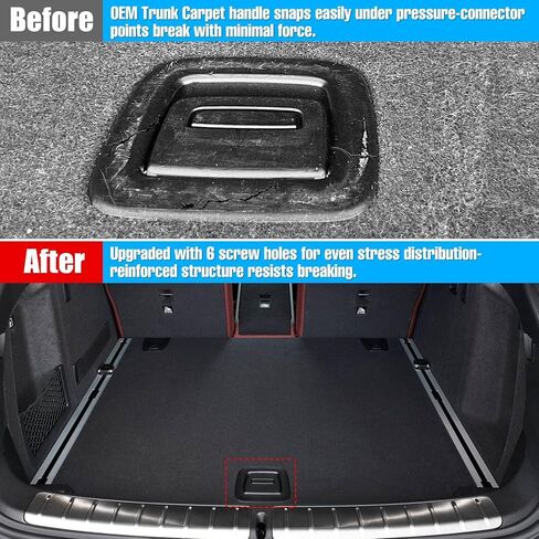 Jaronx متوافق مع مقبض السجاد BMW Trunk Mat لـ X3 G01 2018-2024/X4 G02 2018-2025/X5 G05 2019-2025/X6 G06 X7 G07 2020-2025، استبدال مقبض سجادة الأرضية الخلفية لسيارات BMW 51479471108 in Kuwait
