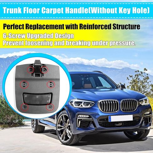 Jaronx متوافق مع مقبض السجاد BMW Trunk Mat لـ X3 G01 2018-2024/X4 G02 2018-2025/X5 G05 2019-2025/X6 G06 X7 G07 2020-2025، استبدال مقبض سجادة الأرضية الخلفية لسيارات BMW 51479471108 in Kuwait
