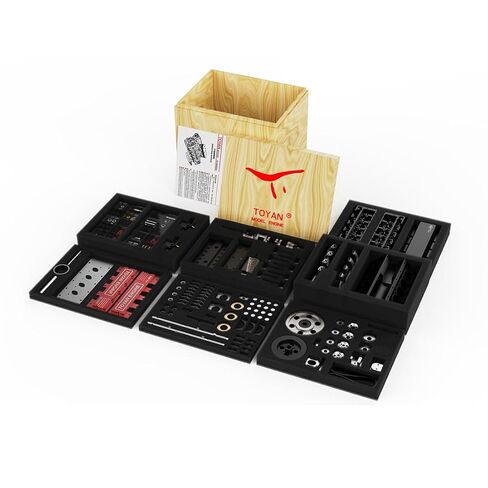 V8 Engine Kit That Works, FS-V800 1/10 Eight-Cylinder Four-Stroke Water-Cooled Nitro Engine Model for RC Car & Boat (KIT Version) in Kuwait
