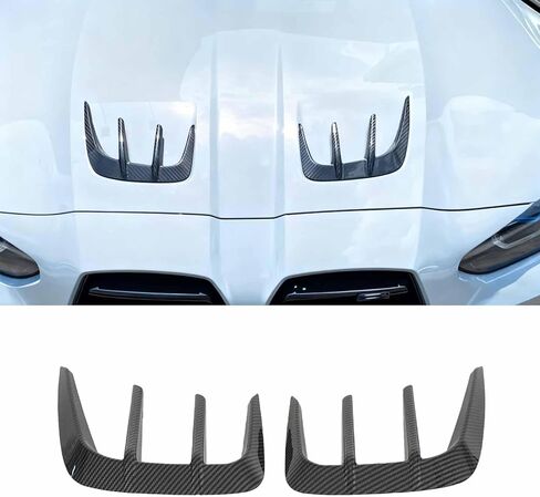 A Pair Engine Hood Trim for BMW M3 M4 G80 G82 G83 2021-2025 Hood Air Vent Trim Cover ABS Plastic(Carbon Fiber Painted) in Saudi Arabia