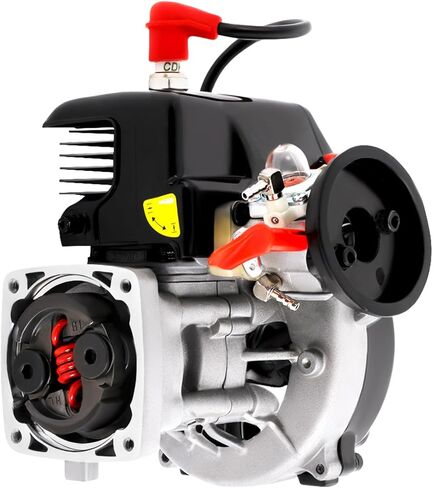 30.5CC Four-Point Fixed Engine, 4 Bolt Motor Gasoline Engine Gas Rc Engine for HPI Baja 5b 5T King Motor LOSI FG GoPed Maximum Power 2.1/13000 Kw/RPM Recoil Hand Pull in Kuwait