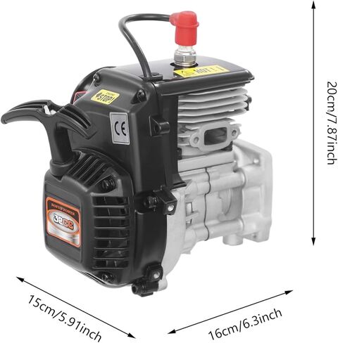 32CC 2 Stroke Engine 4-Bolt Standard Engine Kit for 1:5 HPI Baja 5B 5T SS 5SC Rovan Baja, Hand Pull Gasoline Powered Engine Motor with Air-Cooled in Kuwait