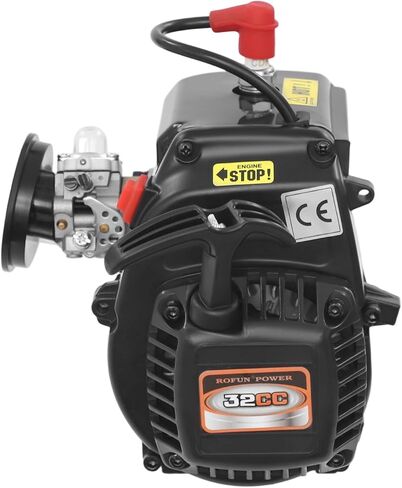 32CC 2 Stroke Engine 4-Bolt Standard Engine Kit for 1:5 HPI Baja 5B 5T SS 5SC Rovan Baja, Hand Pull Gasoline Powered Engine Motor with Air-Cooled in Kuwait
