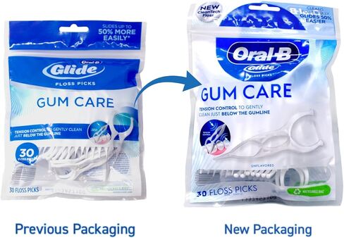 Oral-B Glide Gum Care Floss Picks, 30 Count (Pack of 1) in Saudi Arabia