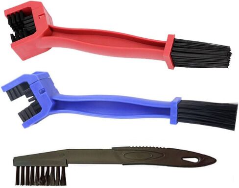 3 PCS Bike or Motorcycle Chain Washer,Brush Chain Degreaser for Bicycle Motorcycle Chain Brush, Universal Bicycle Chain Cleaning Brush Tool for Mountain Bike Heavy Duty Motorcycle ，(Blue，RED) in Kuwait