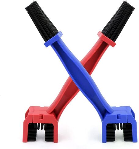 3 PCS Bike or Motorcycle Chain Washer,Brush Chain Degreaser for Bicycle Motorcycle Chain Brush, Universal Bicycle Chain Cleaning Brush Tool for Mountain Bike Heavy Duty Motorcycle ，(Blue，RED) in Kuwait