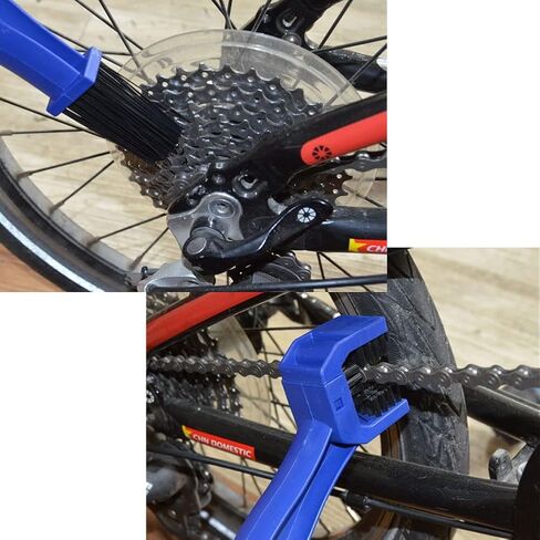 3 PCS Bike or Motorcycle Chain Washer,Brush Chain Degreaser for Bicycle Motorcycle Chain Brush, Universal Bicycle Chain Cleaning Brush Tool for Mountain Bike Heavy Duty Motorcycle ，(Blue，RED) in Kuwait