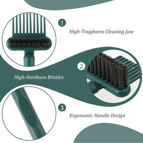 2Pcs Hairbrush Cleaner Tool Hair Brush Cleaner Tool 2-in-1 Comb Cleaners Tools for Women Men Home Travel Salon Removing Hair Dust in Kuwait