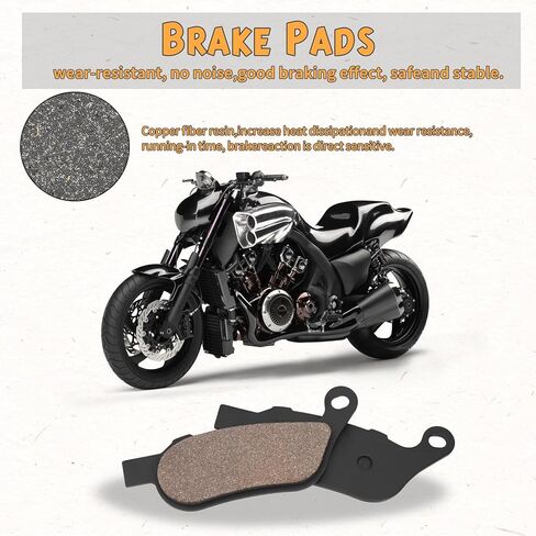 Front & Rear Brake Pads for HARLEY FDXL FDXLS Low Rider Spoke Wheel FLD FLS FLSTC FLSTF FLSTFB FLSTN FXCW FXCWC FXDB FXDBC FXDC FXDF FXDL FXDLS FXDWG FXS FXSB FXST FXSTB FXSTC Softail FXS in Kuwait