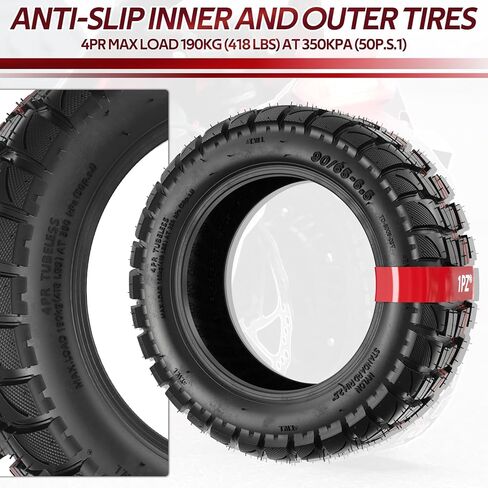 1PZ ET3-XDF Motorcycle Electric Scooter Refitted 11-inch Tubeless Tyre 90/65-6.5 Thick Road Tire for Dualtron Zero 11X Kaabo Scooter 38cc 47cc 49cc Mini Pocket Bikes MTA1 MTA2 GP-RSR in Kuwait