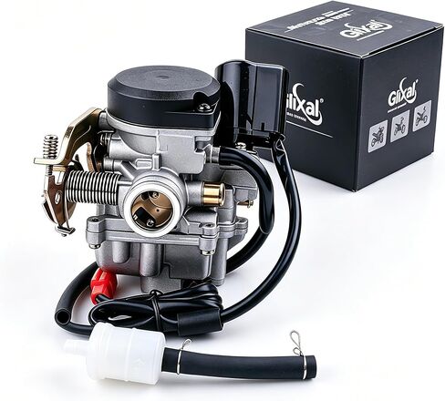 Glixal ATMT1-073-1 GY6 49cc 50cc 80cc 100cc 20mm Big Bore CVK Carburetor with Electric Choke for Chinese Scooter Moped ATV Go Kart Quads Buggy 139QMB 1P39QMB Engine Carbs in Saudi Arabia