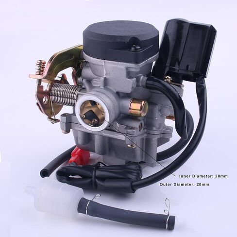 Glixal ATMT1-073-1 GY6 49cc 50cc 80cc 100cc 20mm Big Bore CVK Carburetor with Electric Choke for Chinese Scooter Moped ATV Go Kart Quads Buggy 139QMB 1P39QMB Engine Carbs in Saudi Arabia