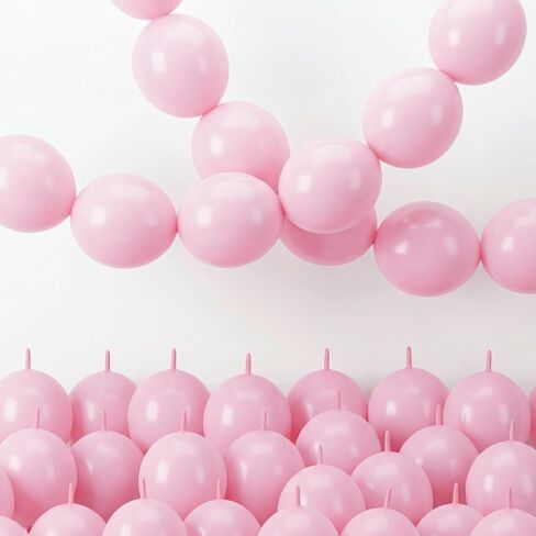 Pearl White Linking Balloons, 100PCS 6 Inch Pearl Color Quick Link Balloons for Making Balloon Wall Heart Arch, Tails Balloon for Wedding Birthday Baby Shower Engagement Graduation Party Decorations in Kuwait