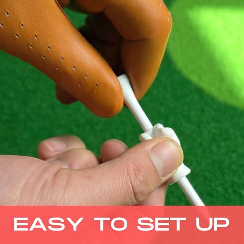 Funny Golf Tee Gift Set, 24-Piece – Silicone Fist Toppers & 3-1/4" Plastic Tees with Height Markers, Novelty Golf Prank Gift for Men, Parties & White Elephant Exchange in Kuwait