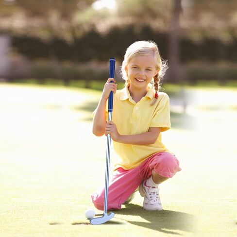 Upgraded Kids Toy Golf Set with 6063 Aluminum Alloy Golf Putter, 8 Plastic Golf Balls, 1 Clubs, Big Putting Mat, 5-9 Toddler Mini Golf Games, Indoor Outdoor Sports Toys for Boys Girls in Kuwait