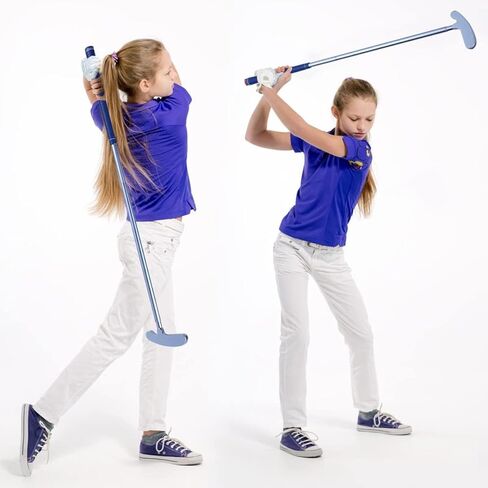Upgraded Kids Toy Golf Set with 6063 Aluminum Alloy Golf Putter, 8 Plastic Golf Balls, 1 Clubs, Big Putting Mat, 5-9 Toddler Mini Golf Games, Indoor Outdoor Sports Toys for Boys Girls in Kuwait