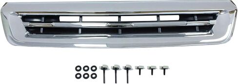 Chrome Hood Vent Ornament Compatible with 2017-2019 Chevy Silverado 2500/3500 HD,Replace OEM 84240940 | Silver in Kuwait
