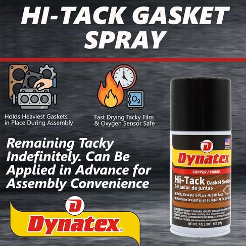Dynatex 49358 بخاخ لاصق ذو حشية عالية، رائحة مذيبة لاذعة، -65/450 درجة فهرنهايت، علبة رذاذ 9 أونصة، أحمر in Saudi Arabia
